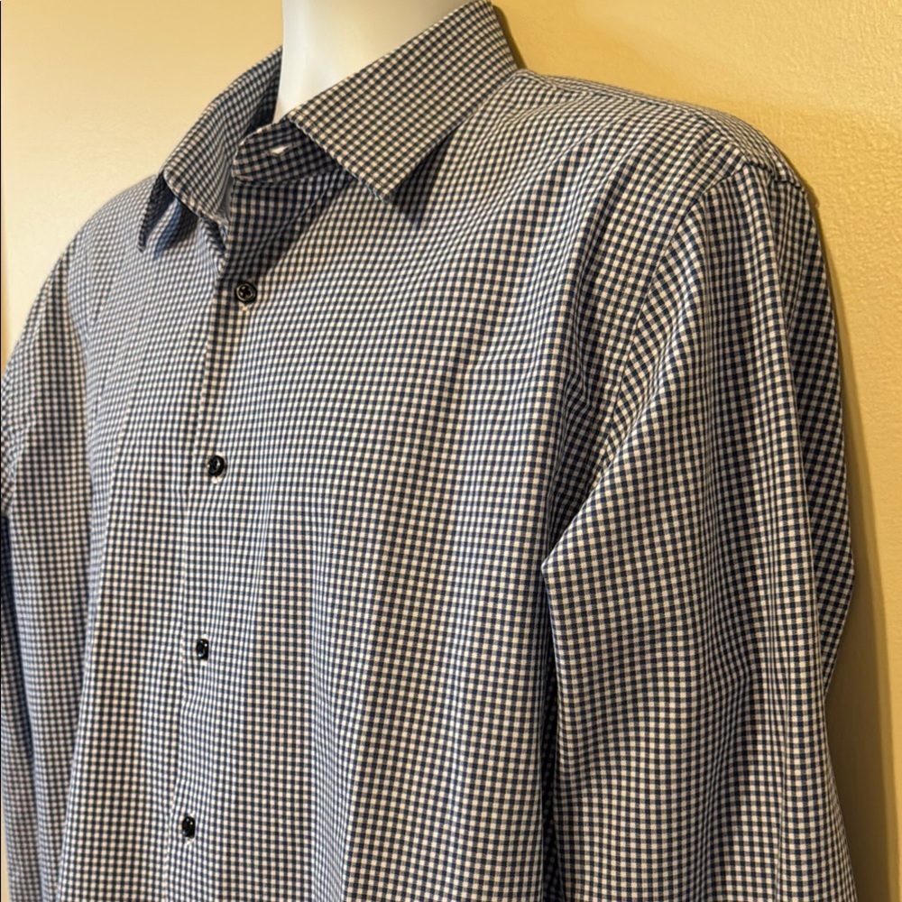 Nordstrom Blue Dress Shirt Slim Fit - Picture 3 of 11